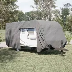 Navlaka za karavan siva 732x250x220 cm netkana tkanina
