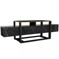 TV komoda Hanah Home Bianco Black Gold