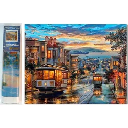 Norimpex Diamantna slika Tramvaji v mestu 30x40cm