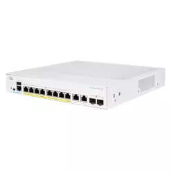 Cisco CBS250 Smart 8-port GE, Full PoE, Ext PS, 2x1G Combo (CBS250-8FP-E-2G-EU)