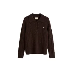 GANT Pulover temno rjava