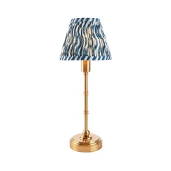 Endon 114796 - LED prigušiva punjiva stona lampa BURLEY LED/1,5W/5V mesing/plava