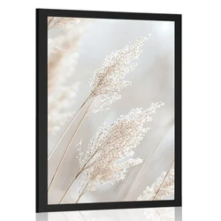 Plakat bež trsje - 40x60 black