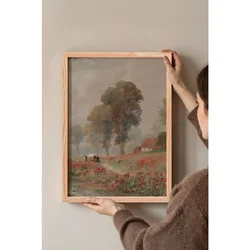 Multicolor dekorativna slika u okviru 30 x 40 cm
