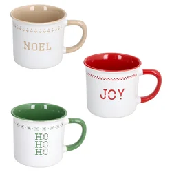 Tognana Set od 3 šolje Natale Merry Bits, 36 cl, Šareni