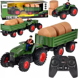 JOKOMISIADA Daljinsko voden traktor s prikolico + traktor za bale sena RC0717