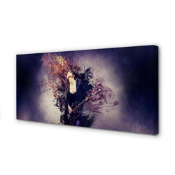 tulup.si Slika na platnu Ženska kitara opombe 100x50 cm
