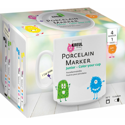 Kreul Porcelain Marker medium Junior Set Sada fixiek na keramiku