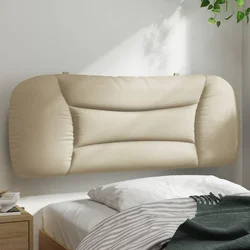 Vidaxl vidaXL Blazina za vzglavje, kremna, 100 cm, blago