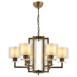 Opviq Luster Av-4285-6E, 90 cm, Braon-bež