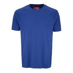 CCM SS Premium Training Tee Royal Senior M