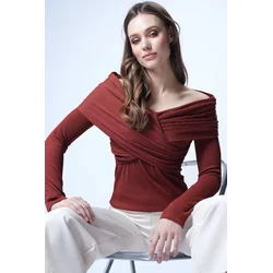 Trend Alacati Stili Ženska bluza Alc-X14729, Narandžasta