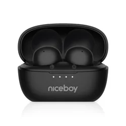 Niceboy Podsie 4 POP - Bežične slušalice 400 mAh + 2x 40 mAh IPX4 crne