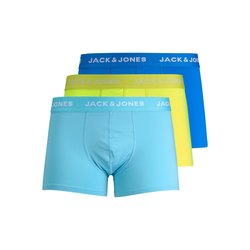JACK & JONES Boxershorts MAL, neonsko žuta / svijetloplava / plava / bijela