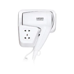 HAEGER HD-120.006A Fen sa držačem za zid i strujnom utičnicom HD-120.006A, Beli