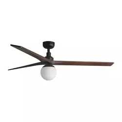 FARO 34276-11L - Plafonski ventilator KLIM L 1xE27/15W/230V orah/crna + daljinski upravljač