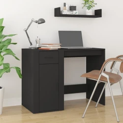 Radni stol crni 100 x 49 x 75 cm od konstruiranog drva