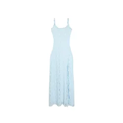 Bershka Obleka svetlo modra