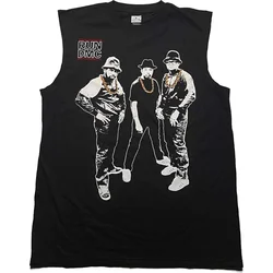 Run DMC Gold Chains Photo Black XL Majica