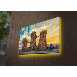 Zidna slika sa LED osvetljenjem 4570DACTBURN-012, 45x70 cm