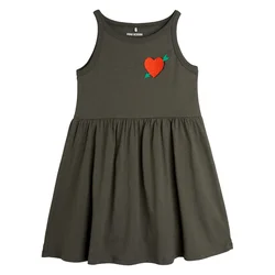 MINI RODINI Vsakodnevna obleka 2525010799 Črna Regular Fit