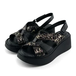 Mona Shoes Ženske sandale, Soft uložak, Kožne, Crne