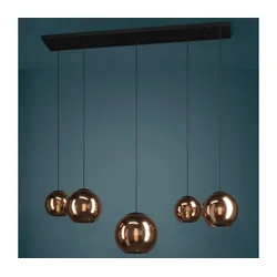 Eglo 390388 - Luster na sajli CORDOBA 5xE27/40W/230V bakarni