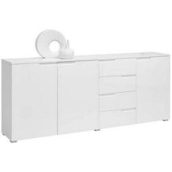 Carryhome KOMODA, bela, bela, visoki sijaj