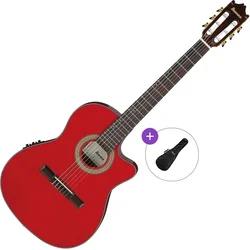 Ibanez GA35TCE-SRR Basic SET 4/4 Sapphire Red Klasična kitara z elektroniko