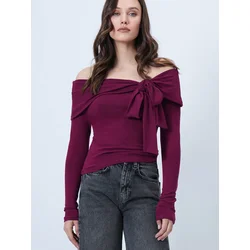 Trend Alacati Stili Ženska bluza Alc-X14558, Ljubičasta
