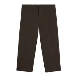Bershka Hlače temno rjava