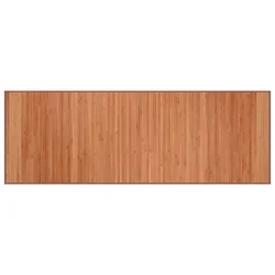 Tepih pravokutni smeđi 70 x 200 cm od bambusa