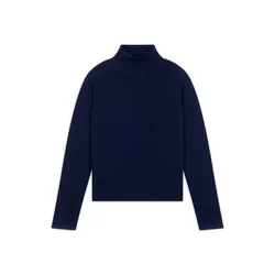 JUST CASHMERE Pulover Ava  temno modra