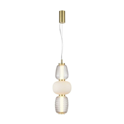 LED luster na sajli CARO LED/28W/230V zlatan