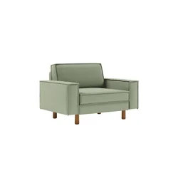 ATELIER DEL SOFA 1-Seat Sofa - fotelja Sparrow Loveseat Sea Green Walnut
