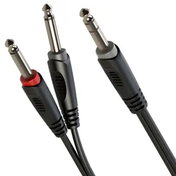 Avdio kabel Jack 6,3 mm stereo/2 x Jack 6,3 mm mono 6 m Roxtone SAYC100L6