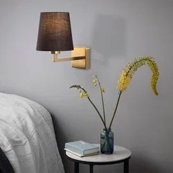 Opviq Zidna lampa E27 Socket, Zlatno-Crna
