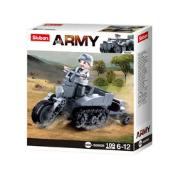 Sluban Kocke vojska motocikl 109 kom A060146