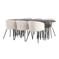 jedilnica set Dallas 4063 74x100x220cm