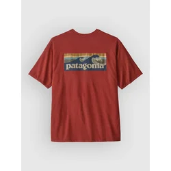 Patagonia Boardshort Logo Pocket Responsibili moška majica rusty red