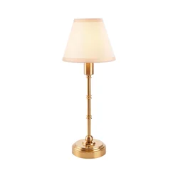 Endon 114811 - LED prigušiva punjiva stolna lampa BURLEY LED/1,5W/5V mesing/bela