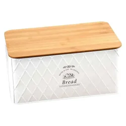 Kutija za hleb bela 28x18x13cm KSP18046 Kesper