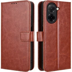 GS Ovitek za Xiaomi Redmi A5, denarnica Crazy Horse, rjava