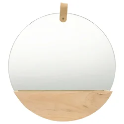 Zidno ogledalo od masivne borovine 35 cm