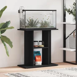 vidaXL Stojalo za akvarij črno 60x30x60 cm inženirski les