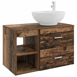 Set namještaja za kupaonicu 2 pcs Staro drvo Konstruirano drvo