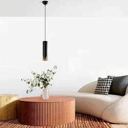Opviq Luster Halo-15374, 8x8x126cm, IP20, Crni