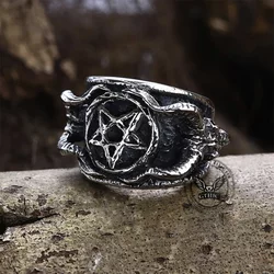 Prstan Baphomet Sigil Occultism - 11207-SI-BXG
