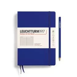 Notebook Medium (A5), Tvrdi Povez, 251 numbered pages, Plavi, Linije