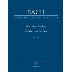 BACH J.S.:MATTHAUS-PASSION/ST.MATTHEW PASSION BWV 244 STUDY SCORE